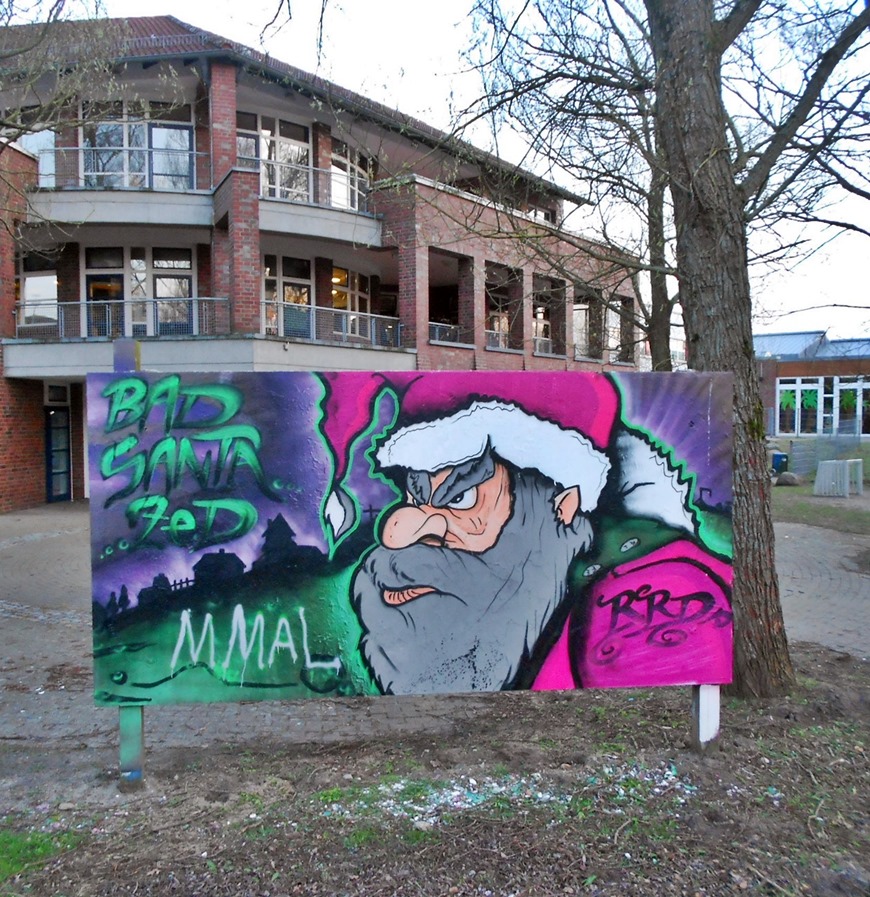 Graffiti Santa Claus Weihnachtsmann